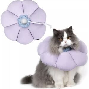 Pet Recovery Collar Adjustable Soft Pet Cone Protective Collars Dogs Cats 11-12”